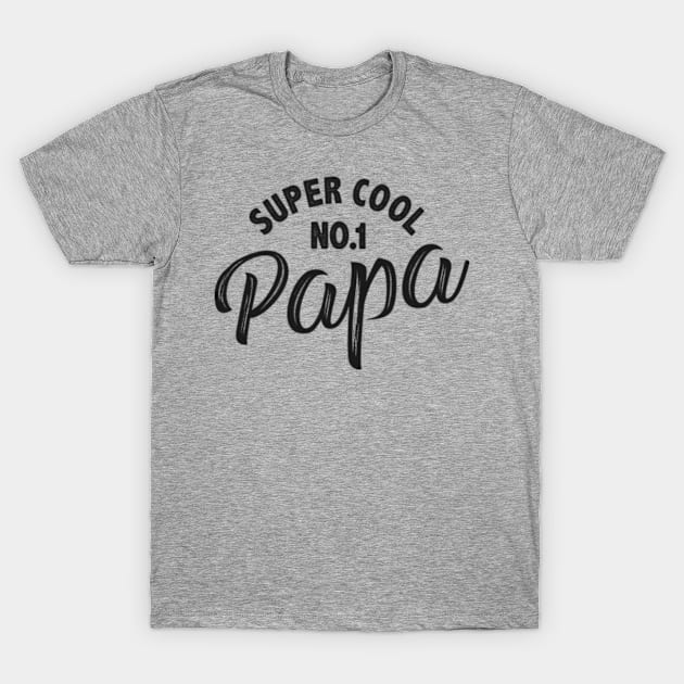 Number one grandpa super cool papa T-Shirt by MinyMerch